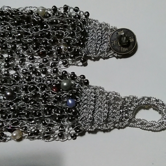 Pearl Macrame Necklace - Picture 6 of 6